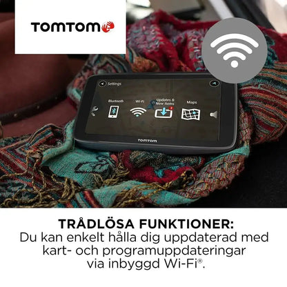 TomTom Car Sat Nav GO Classic (6 Inch, with Traffic Congestion and Speed Cam Alert Trial Thanks to TomTom Traffic, EU Maps, Updates via WiFi, Integrated Reversible Mount)