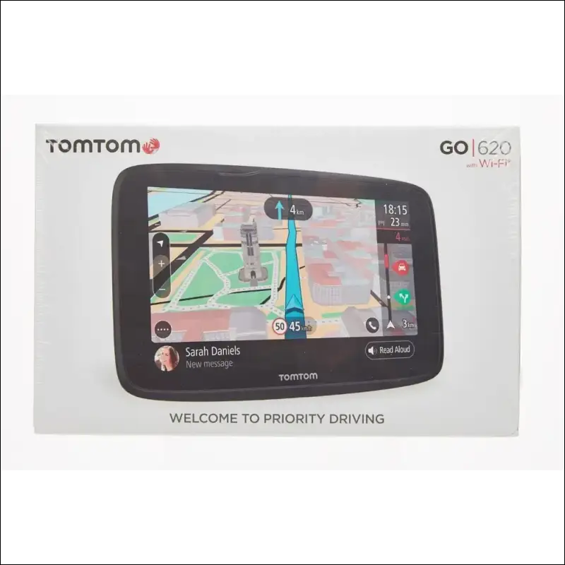TomTom GO 620 (6 Pouces) - GPS Auto - Cartographie Monde, Trafic, Zones de Danger à Vie (via Smartphone) et Appel Mains-Libres