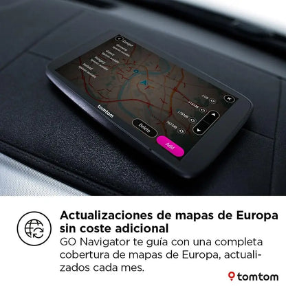 TomTom GO Navigator Car Sat Nav (Extra Large 7 Inch Display, Avoid Jams Thanks to TomTom Traffic, Maps of Europe, Wi-Fi Updates, Premium Services, Unique Magnetic Holder)