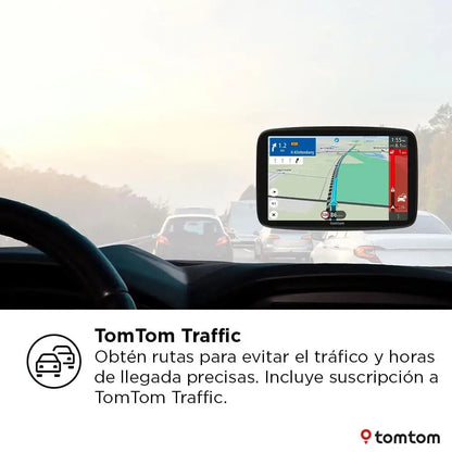 TomTom GO Navigator Car Sat Nav (Extra Large 7 Inch Display, Avoid Jams Thanks to TomTom Traffic, Maps of Europe, Wi-Fi Updates, Premium Services, Unique Magnetic Holder)