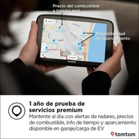 TomTom GO Navigator Car Sat Nav (Extra Large 7 Inch Display, Avoid Jams Thanks to TomTom Traffic, Maps of Europe, Wi-Fi Updates, Premium Services, Unique Magnetic Holder)