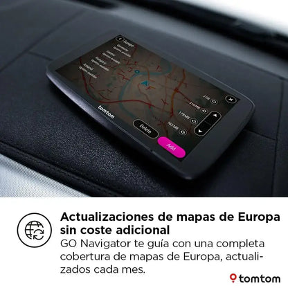 TomTom GO Navigator Car Sat Nav (Extra Large 7 Inch Display, Avoid Jams Thanks to TomTom Traffic, Maps of Europe, Wi-Fi Updates, Premium Services, Unique Magnetic Holder)