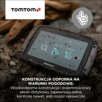 TomTom Motorcycle Sat Nav Rider 50, 4.3 Inch with Motorcycle Specific Winding and Hilly Roads, Updates via Wi-Fi, Compatible with Siri and Google Now, 3 Months Traffic and Speed...