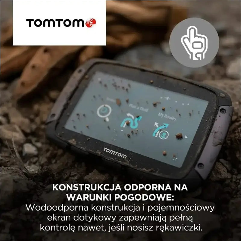 TomTom Motorcycle Sat Nav Rider 50, 4.3 Inch with Motorcycle Specific Winding and Hilly Roads, Updates via Wi-Fi, Compatible with Siri and Google Now, 3 Months Traffic and Speed...