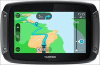 TomTom Motorcycle Sat Nav Rider 50, 4.3 Inch with Motorcycle Specific Winding and Hilly Roads, Updates via Wi-Fi, Compatible with Siri and Google Now, 3 Months Traffic and Speed...