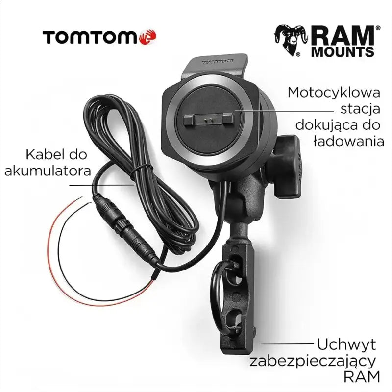 TomTom Motorcycle Sat Nav Rider 50, 4.3 Inch with Motorcycle Specific Winding and Hilly Roads, Updates via Wi-Fi, Compatible with Siri and Google Now, 3 Months Traffic and Speed...