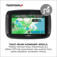 TomTom Motorcycle Sat Nav Rider 50, 4.3 Inch with Motorcycle Specific Winding and Hilly Roads, Updates via Wi-Fi, Compatible with Siri and Google Now, 3 Months Traffic and Speed...