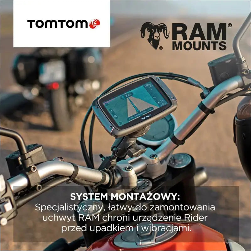 TomTom Motorcycle Sat Nav Rider 50, 4.3 Inch with Motorcycle Specific Winding and Hilly Roads, Updates via Wi-Fi, Compatible with Siri and Google Now, 3 Months Traffic and Speed...