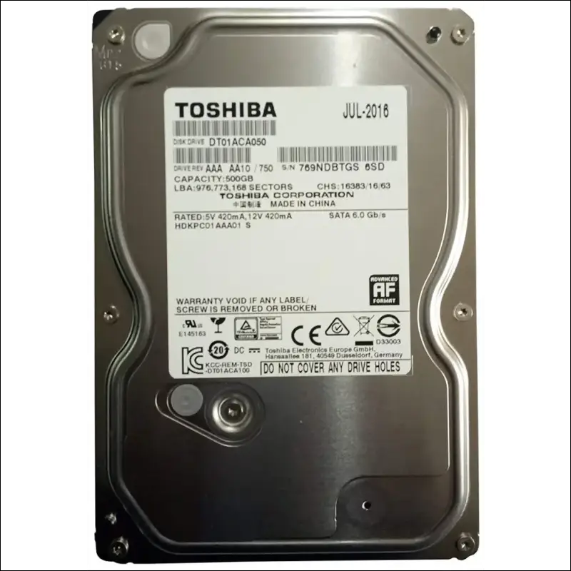 Toshiba 3.5-Inch 2TB 7200 RPM SATA3/SATA 6.0 GB/s 64MB Hard Drive DT01ACA200