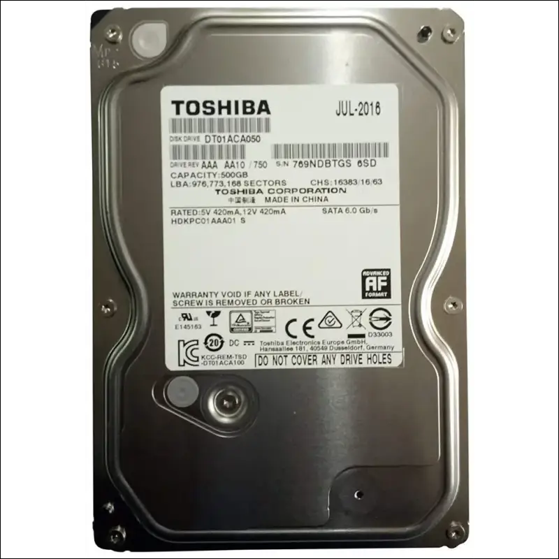 Toshiba 3.5-Inch 2TB 7200 RPM SATA3/SATA 6.0 GB/s 64MB Hard Drive DT01ACA200