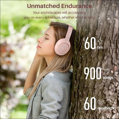 TOZO HT2 Hybrid Active Noise Cancelling Wireless Headphones, 60H Playtime Lossless Audio Over Ear Bluetooth Headphones, Hi-Res Audio Deep Bass Foldable Lightweight Headset for...