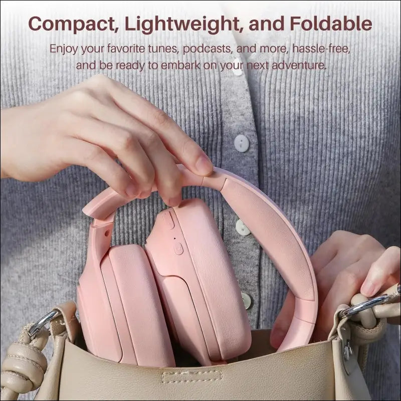 TOZO HT2 Hybrid Active Noise Cancelling Wireless Headphones, 60H Playtime Lossless Audio Over Ear Bluetooth Headphones, Hi-Res Audio Deep Bass Foldable Lightweight Headset for...