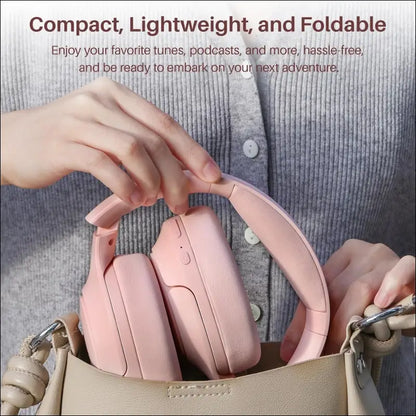 TOZO HT2 Hybrid Active Noise Cancelling Wireless Headphones, 60H Playtime Lossless Audio Over Ear Bluetooth Headphones, Hi-Res Audio Deep Bass Foldable Lightweight Headset for...