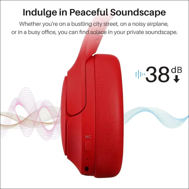 TOZO HT2 Hybrid Active Noise Cancelling Wireless Headphones, 60H Playtime Lossless Audio Over Ear Bluetooth Headphones, Hi-Res Audio Deep Bass Foldable Lightweight Headset for...