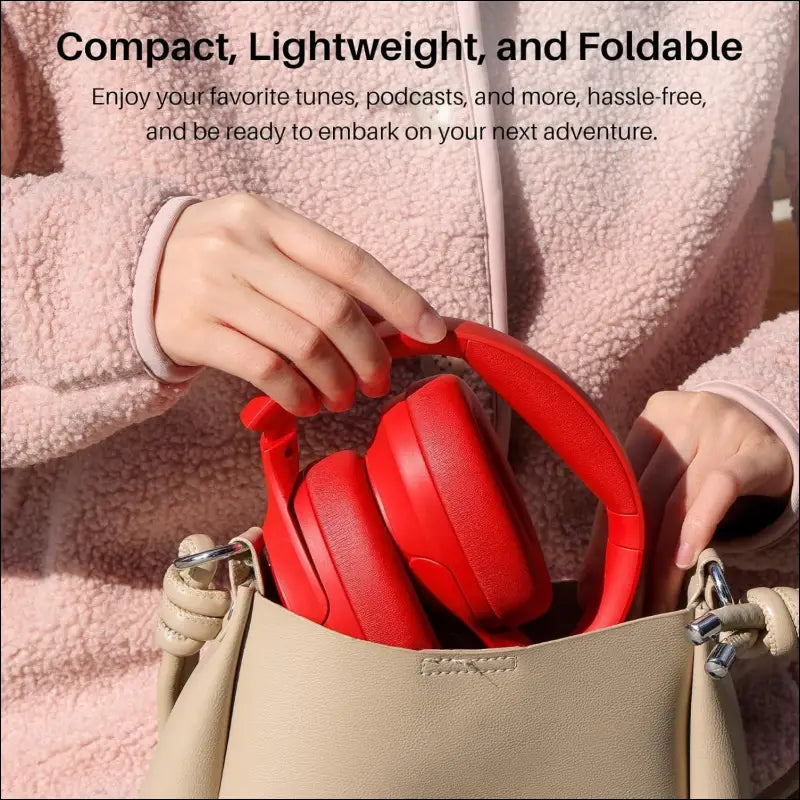 TOZO HT2 Hybrid Active Noise Cancelling Wireless Headphones, 60H Playtime Lossless Audio Over Ear Bluetooth Headphones, Hi-Res Audio Deep Bass Foldable Lightweight Headset for...