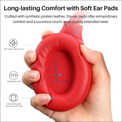 TOZO HT2 Hybrid Active Noise Cancelling Wireless Headphones, 60H Playtime Lossless Audio Over Ear Bluetooth Headphones, Hi-Res Audio Deep Bass Foldable Lightweight Headset for...