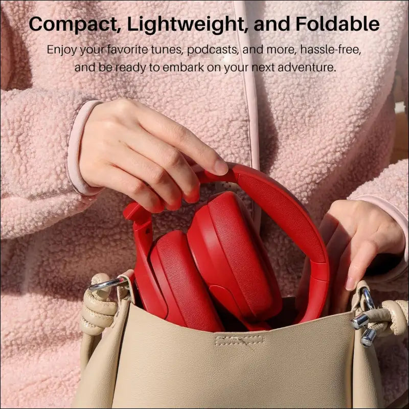 TOZO HT2 Hybrid Active Noise Cancelling Wireless Headphones, 60H Playtime Lossless Audio Over Ear Bluetooth Headphones, Hi-Res Audio Deep Bass Foldable Lightweight Headset for...