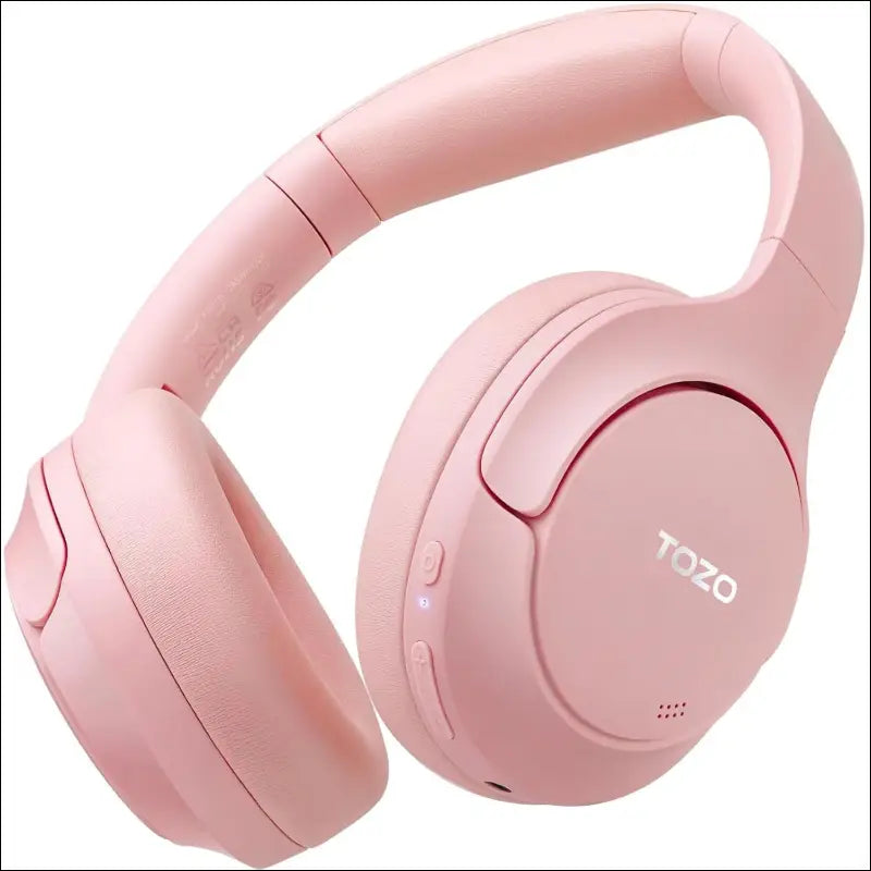 TOZO HT2 Hybrid Active Noise Cancelling Wireless Headphones, 60H Playtime Lossless Audio Over Ear Bluetooth Headphones, Hi-Res Audio Deep Bass Foldable Lightweight Headset for...