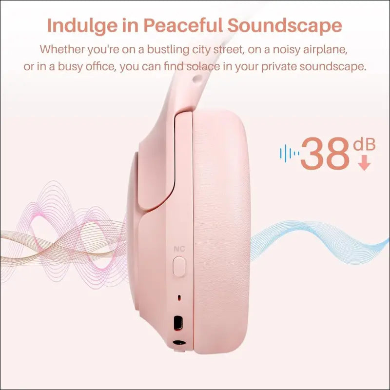 TOZO HT2 Hybrid Active Noise Cancelling Wireless Headphones, 60H Playtime Lossless Audio Over Ear Bluetooth Headphones, Hi-Res Audio Deep Bass Foldable Lightweight Headset for...