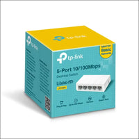 TP-Link 5-Port 10/100Mbps Desktop Unmanaged Ethernet Switch RJ45 ports Auto-MDI/MDIX Energy Power Saving Plastic Casing