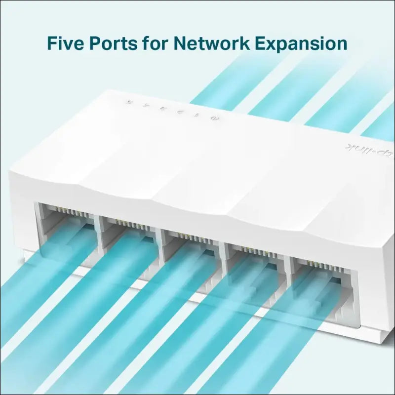 TP-Link 5-Port 10/100Mbps Desktop Unmanaged Ethernet Switch RJ45 ports Auto-MDI/MDIX Energy Power Saving Plastic Casing