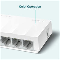 TP-Link 5-Port 10/100Mbps Desktop Unmanaged Ethernet Switch RJ45 ports Auto-MDI/MDIX Energy Power Saving Plastic Casing