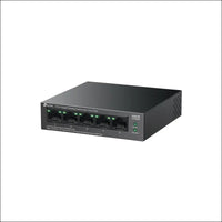 TP-Link 5-Port Gigabit Desktop Ethernet Switch with 4-Port PoE + 65 W PoE Budget PoE Auto Recovery Plug & Play Metal