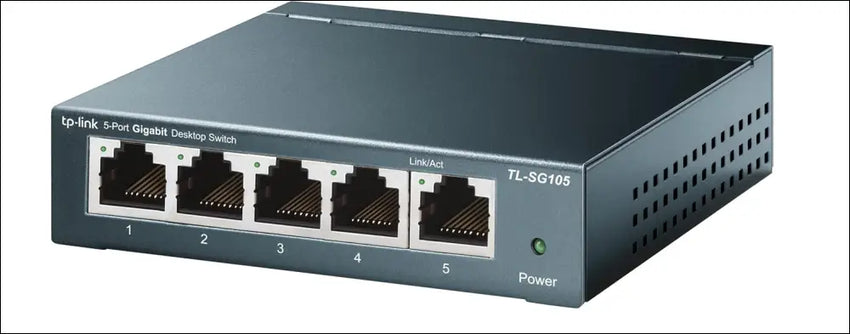 TP-Link 5-Port Gigabit Desktop Unmanaged Ethernet Switch Network Expansion RJ45 ports Auto-MDI/MDIX Plug & Play Metal