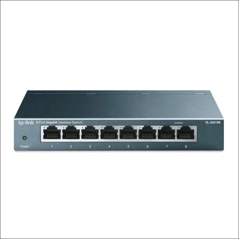 TP-Link 8-Port Gigabit Desktop Unmanaged Ethernet Switch Network Expansion RJ45 ports Auto-MDI/MDIX Energy Power Saving