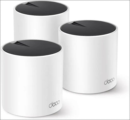 Tp-Link Deco AX3000 Whole Home Mesh Wifi 6, Dual-Band, Coverage up to 600 Sqm, 160 Mhz, 1024-QAM, Seamless AI Roaming, Homeshield Security, Gaming & Streaming, Smart Home (Deco X55(3-Pack))