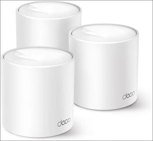 TP-Link Deco AX3000 Whole Home Mesh WiFi 6 Unit, Smart Home, 2× 2.5Gbps ports, AI-Driven, 160MHz, Up to 600 Sqm, HomeShield Security, App Control, - 2-Pack