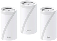 Tp-Link Deco BE11000 Tri-Band Whole Home Mesh Wifi 7, up to 11 Gbps, MLO, 320 Mhz, 6 Ghz Band, Seamless AI Roaming, Homeshield Security, Gaming & Streaming, Smart Home (Deco Be65(3-Pack))