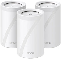 Tp-Link Deco BE11000 Tri-Band Whole Home Mesh Wifi 7, up to 11 Gbps, MLO, 320 Mhz, 6 Ghz Band, Seamless AI Roaming, Homeshield Security, Gaming & Streaming, Smart Home (Deco Be65(3-Pack))