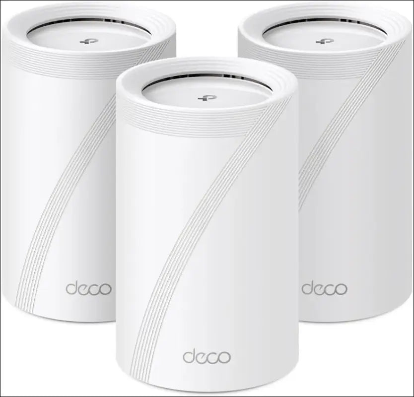 Tp-Link Deco BE11000 Tri-Band Whole Home Mesh Wifi 7, up to 11 Gbps, MLO, 320 Mhz, 6 Ghz Band, Seamless AI Roaming, Homeshield Security, Gaming & Streaming, Smart Home (Deco Be65(3-Pack))