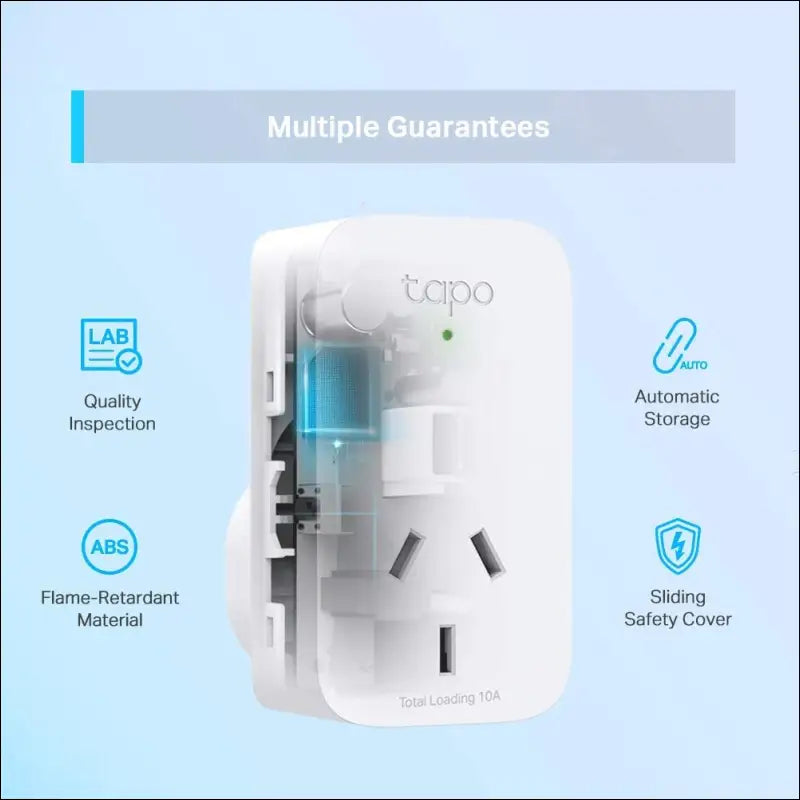 TP-Link Tapo Mini Smart Wi-Fi Socket, Smart Home Safety Protection, Remote & Voice Control, Schedule & Timer, Away Mode, Easy Setup (Tapo P100(1-pack))