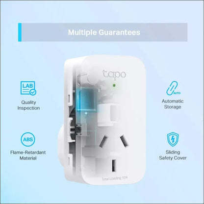 TP-Link Tapo Mini Smart Wi-Fi Socket, Smart Home Safety Protection, Remote & Voice Control, Schedule & Timer, Away Mode, Easy Setup (Tapo P100(1-pack))