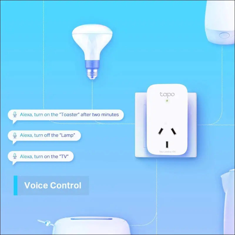 TP-Link Tapo Mini Smart Wi-Fi Socket, Smart Home Safety Protection, Remote & Voice Control, Schedule & Timer, Away Mode, Easy Setup (Tapo P100(1-pack))