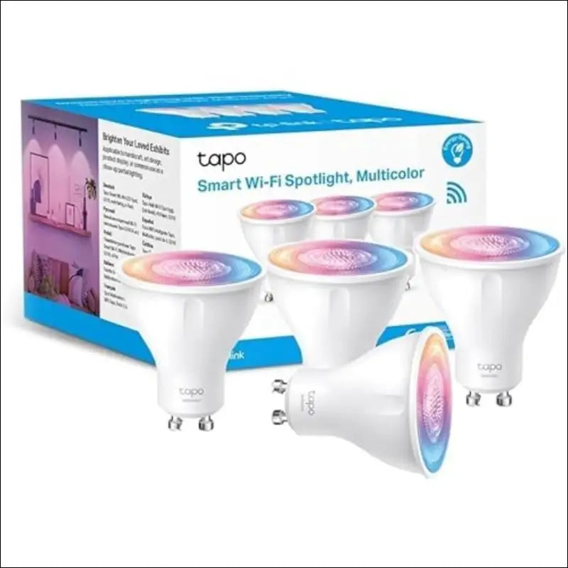 TP-Link Tapo Smart Wi-Fi Spotlight, Multicolour, Tunable White - GU10, 3.7W, No Hub Required, Compatible with Alexa and Google Home, Remote Control, Energy Class A+ (Tapo...