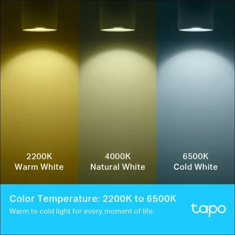 TP-Link Tapo Smart Wi-Fi Spotlight, Multicolour, Tunable White - GU10, 3.7W, No Hub Required, Compatible with Alexa and Google Home, Remote Control, Energy Class A+ (Tapo...