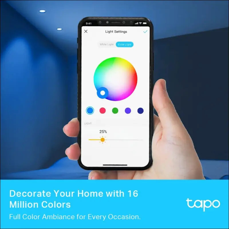 TP-Link Tapo Smart Wi-Fi Spotlight, Multicolour, Tunable White - GU10, 3.7W, No Hub Required, Compatible with Alexa and Google Home, Remote Control, Energy Class A+ (Tapo...
