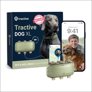 Tractive Dog XL GPS Tracker for Large Dogs, Green