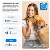 Tractive GPS Dog Tracker XL Adventure, Bite-Proof Fiberglass Casing, Up to 1 Month Battery, Market Leader, Worldwide Real-time Location Tracking, Escape Alerts, Monitor...