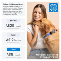 Tractive GPS Dog Tracker XL Adventure, Bite-Proof Fiberglass Casing, Up to 1 Month Battery, Market Leader, Worldwide Real-time Location Tracking, Escape Alerts, Monitor...