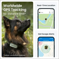 Tractive GPS Dog Tracker XL Adventure, Bite-Proof Fiberglass Casing, Up to 1 Month Battery, Market Leader, Worldwide Real-time Location Tracking, Escape Alerts, Monitor...