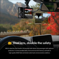 Transcend DrivePro 550B Dual Channel Rideshare Dash Cam with 64Gb