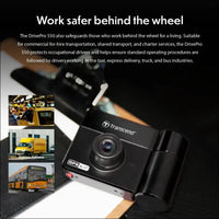 Transcend DrivePro 550B Dual Channel Rideshare Dash Cam with 64Gb