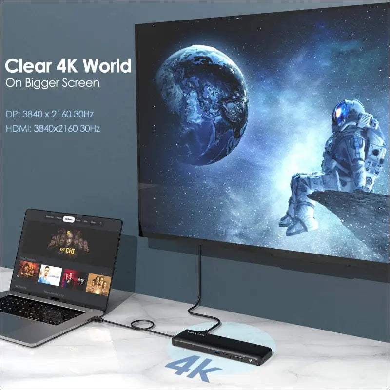 Triple Display USB C Docking Station,  12-in-1 USB C Hub, 3 Monitors Type C Adapter with 100W PD3.0 Charging,HDMI, Display Port and VGA, Ethernet-Supports for Windows/Mac and More