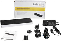 Triple Monitor USB 3.0 Docking Station, 2X 4K DisplayPort & HDMI, USB Type A Universal Laptop Dock, Windows/Mac