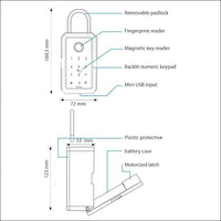 TUYA K3 Smart Keybox with Bluetooth Gateway incl