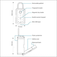 TUYA K3 Smart Keybox with Bluetooth Gateway incl